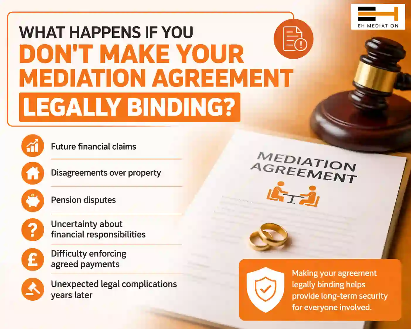 What Happens If You Don't Make Your Mediation Agreement Legally Binding Penzance?